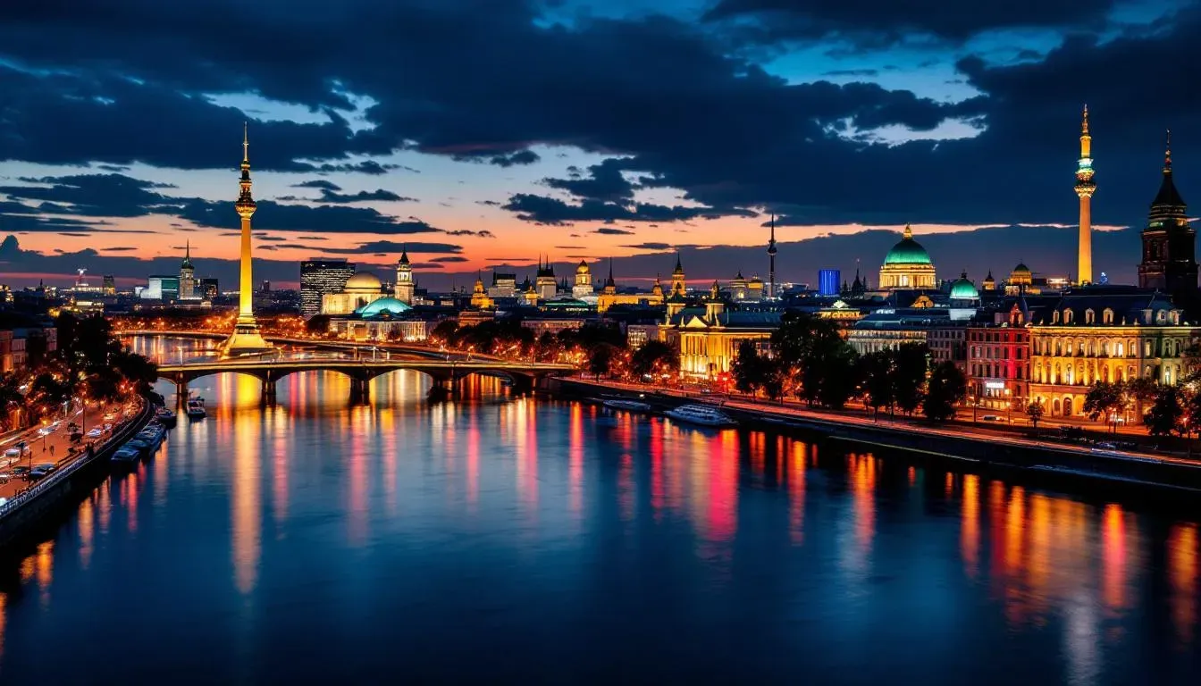 Berlin Skyline Night - filming location in Germany