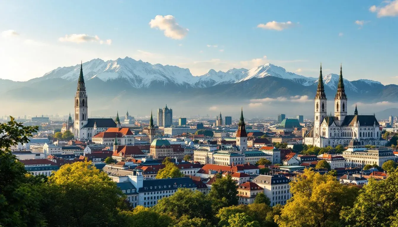 Munich Skyline Alps - filming location in Germany