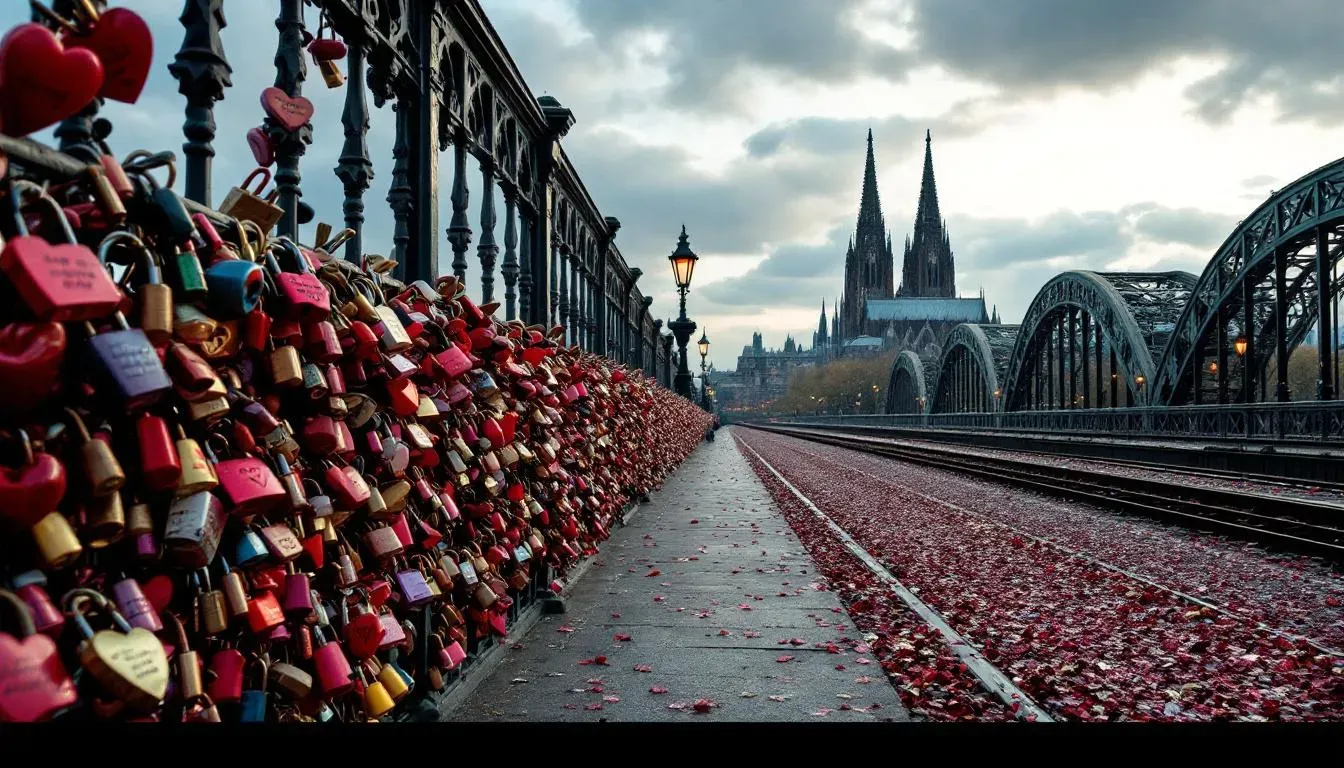 Hohenzollern Bridge - filming location in Germany